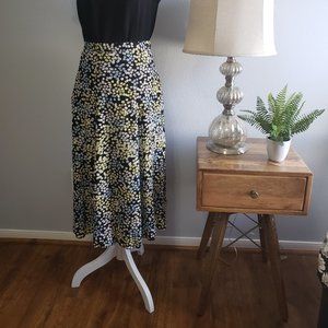 H&M floral midi skirt